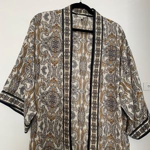 Kimono style cover up.